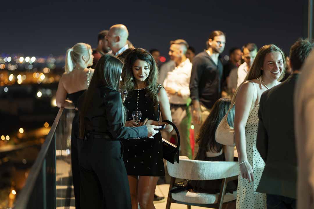 Conversation and networking at an Altitude event